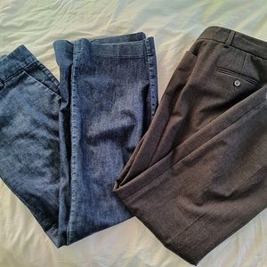 Lot of Express trousers, size 4 in EUC one brown and one denim